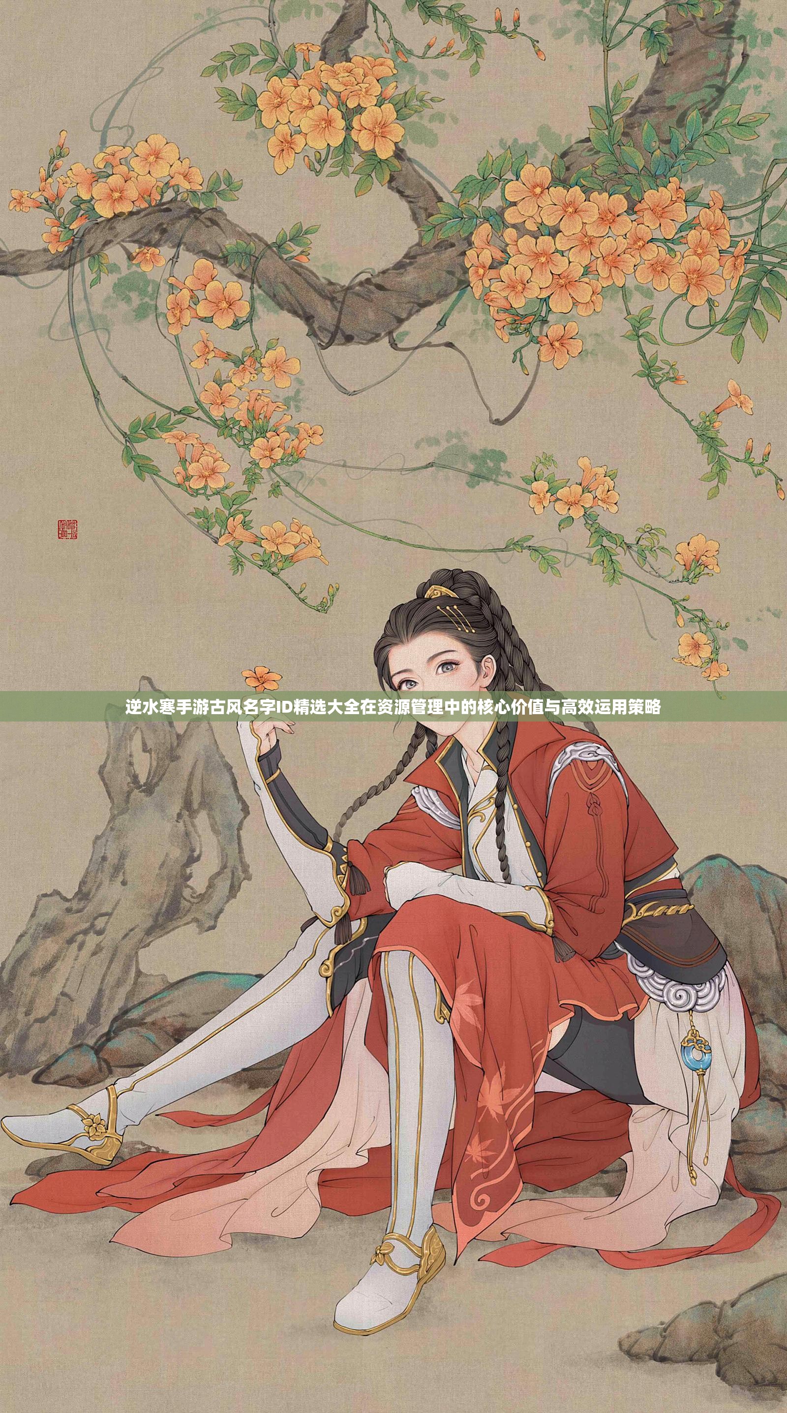 逆水寒手游古风名字ID精选大全在资源管理中的核心价值与高效运用策略